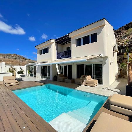 Luxury Villa Morelli With Seaview & Heated Pool マスパロマス エクステリア 写真