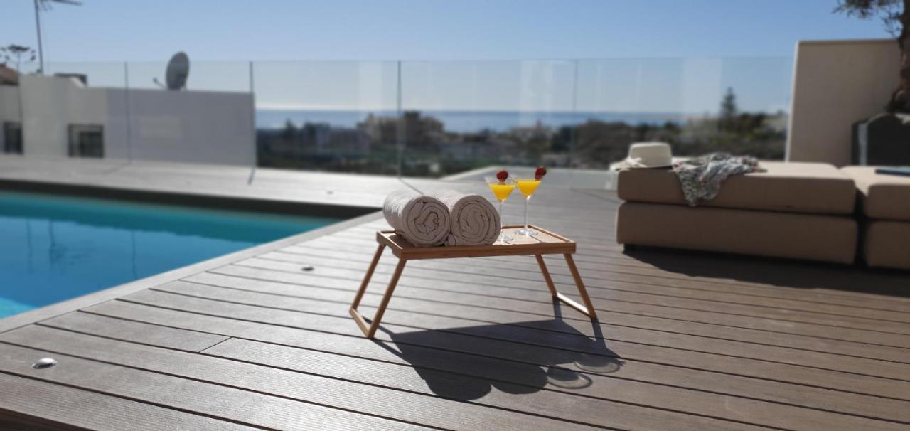 Luxury Villa Morelli With Seaview & Heated Pool マスパロマス エクステリア 写真