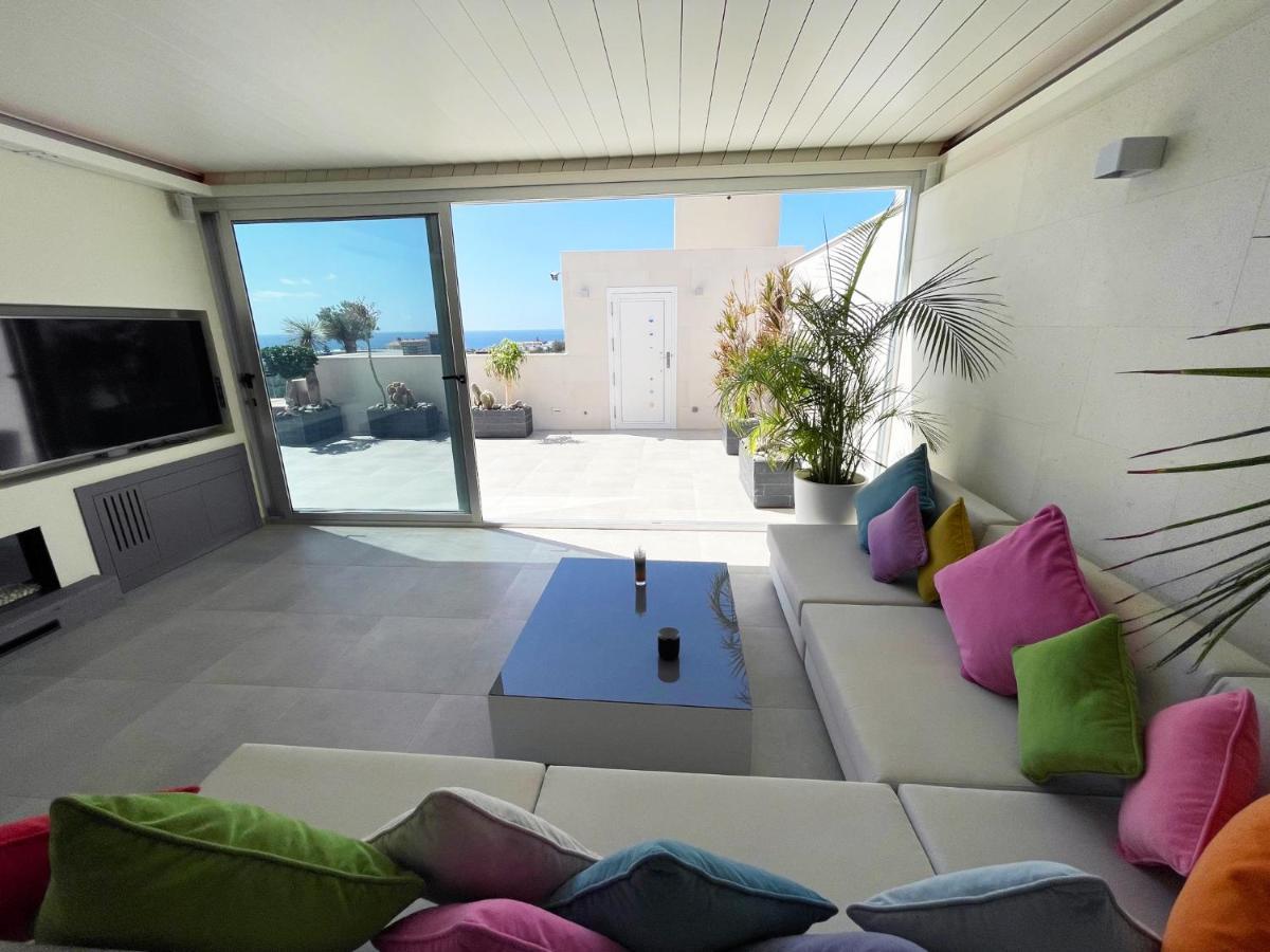 Luxury Villa Morelli With Seaview & Heated Pool マスパロマス エクステリア 写真